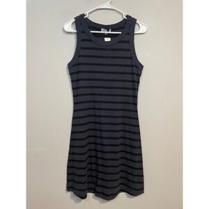 NWT Michael Stars Tina Tank Dress‎ Dark Grey Stripe Size Small Casual Everyday